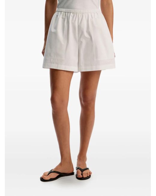 12 STOREEZ White Cotton Shorts