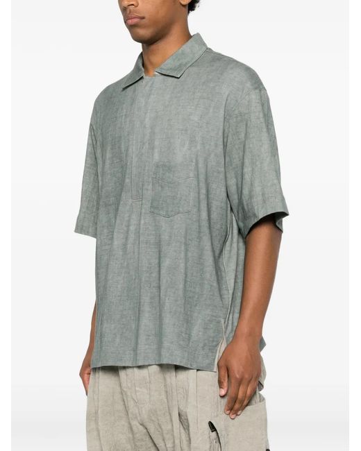Ziggy Chen Gray Polo À Poche Poitrine for men