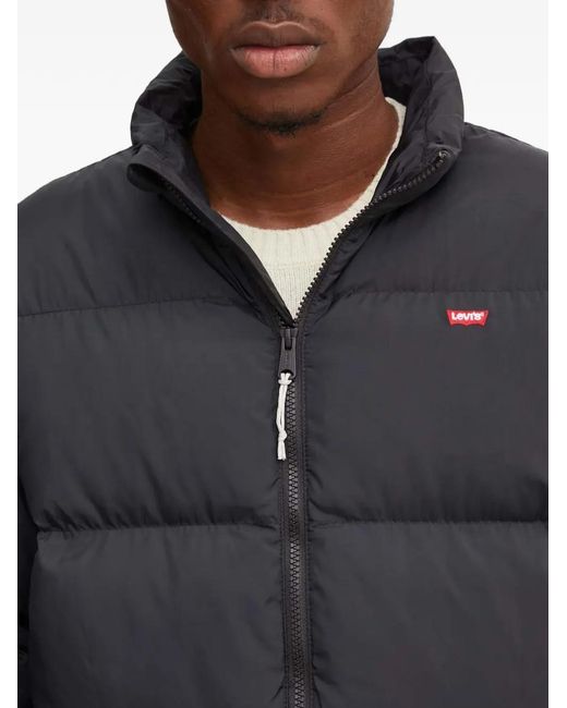Levi's Blue Zip-Fastening Puffer Jacket for men
