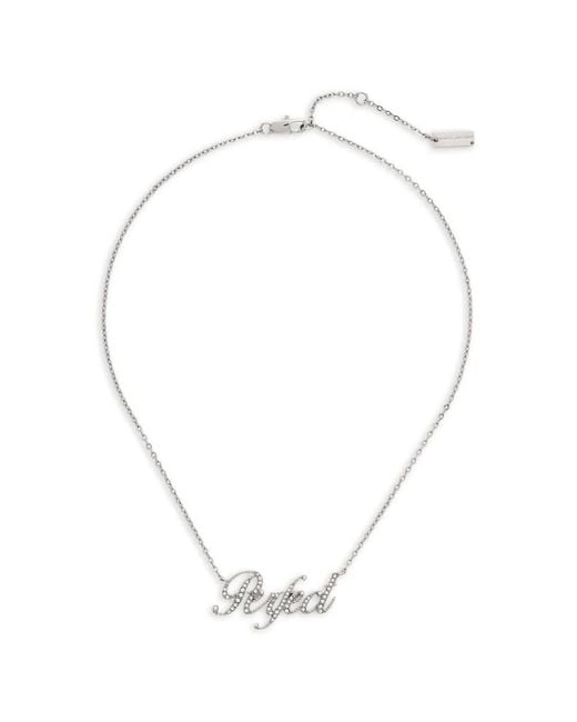 Marc Jacobs White The Perfect Imperfect Necklace
