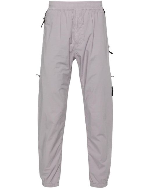 Pantalones de chándal con distintivo Compass Stone Island de hombre de color Gray