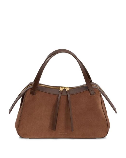 Jil Sander Brown Small Dune Tote Bag