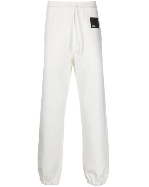 OAMC White Logo-Patch Cotton Track Pants for men