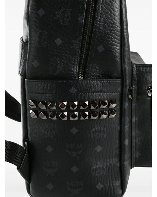 MCM Black Medium Stark Backpack