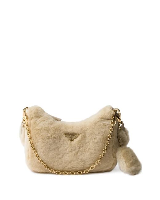 Borsa Re-Edition Mini di Prada in Natural