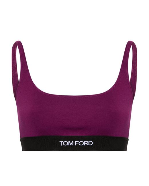 Tom Ford Mouwloze Bralette in het Purple