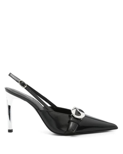 Coperni Black Pointed-Toe Slingback Pumps