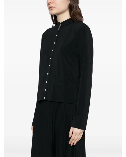Agnes B. Black Press-Stud Fastening Jacket