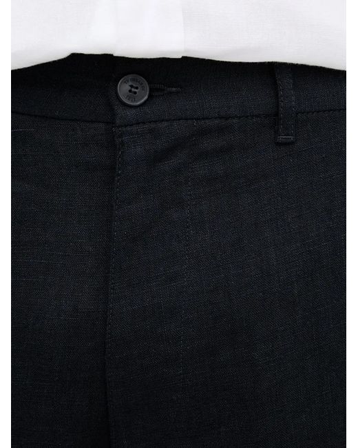 Trussardi Black Short À Logo Brodé for men
