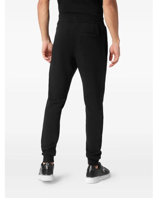 メンズ Philipp Plein ロゴ トラックパンツ Black