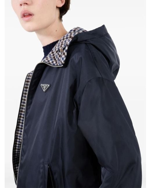 Prada Blue Re-Nylon Blouson Jacket