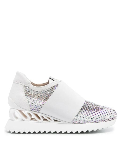 Le Silla White Gilda Chunky Sneakers