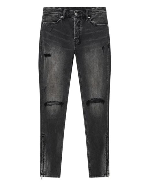 Ksubi Gray Van Winkle Torqued Chamber Jeans for men