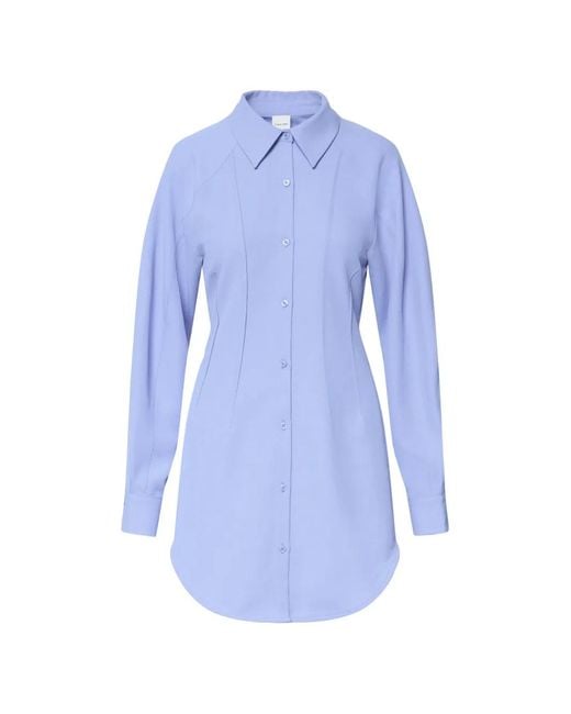 Calvin Klein Blue Panelled Shirt Dress