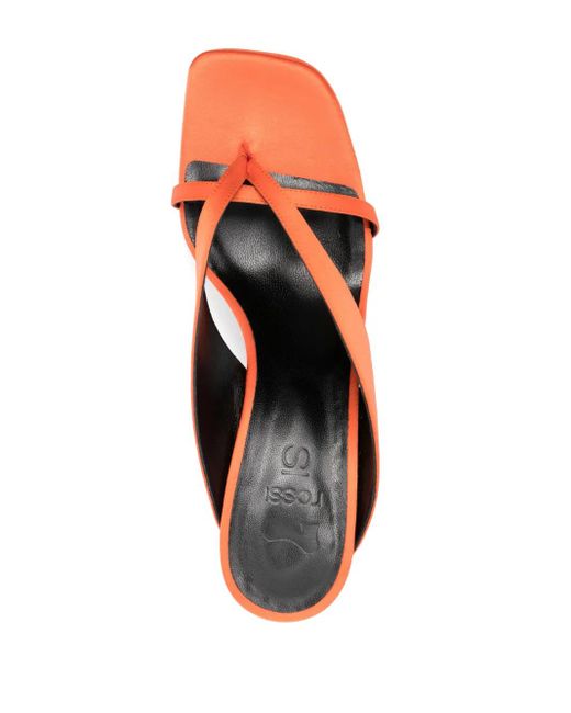 Sergio Rossi Red 95Mm Open-Toe Sandals