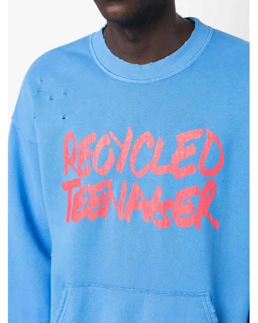 DSquared² Sweater Met Tekst in het Blue voor heren