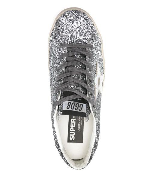Golden Goose Deluxe Brand Metallic Sports Shoes 'Super-Star Classic With List'