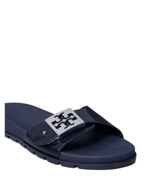 Tory Burch Blue Mellow Slide