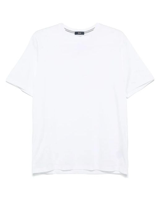 Herno White Cotton T-Shirt for men