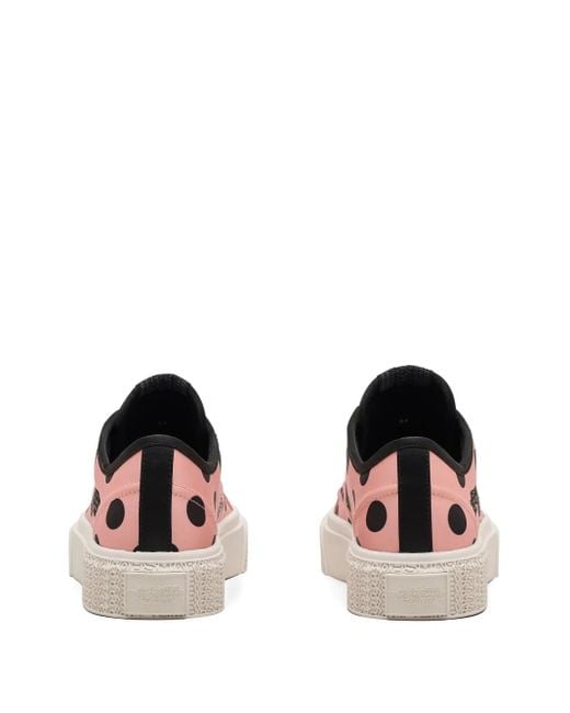 Marc Jacobs Brown Polka-Dot Platform Trainers