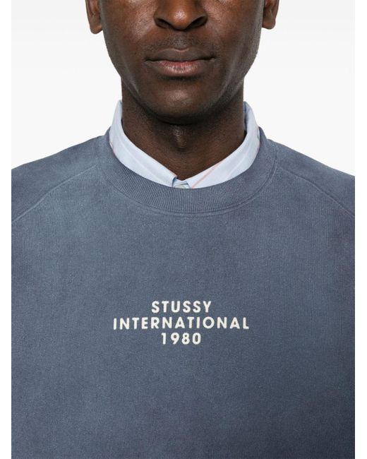 【Stussy】 RAGLAN SLEEVE CREW - 24FW Stüssy: Men's Raglan Sleeve Crew (Grey Heather) | DSMNY E-SHOP