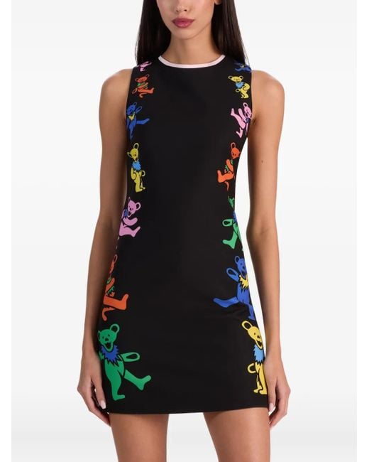 Robe Courte Clyde À Imprimé Ourson Alice + Olivia en coloris Black