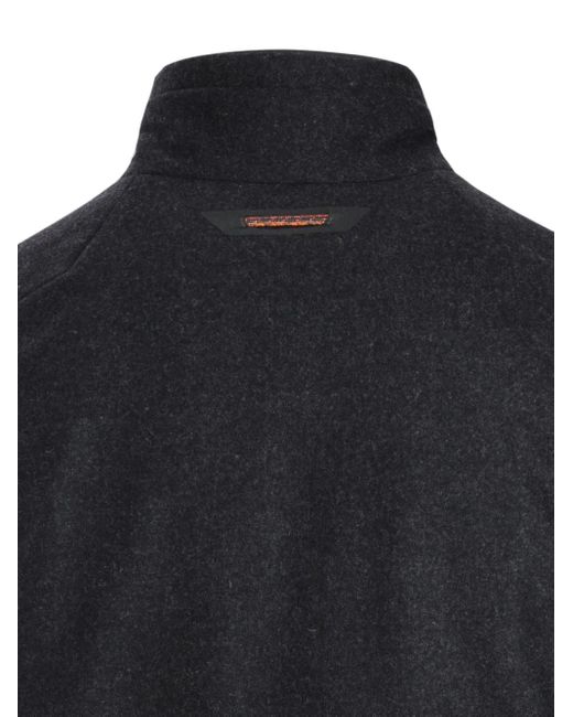 Sease Blue Virgin Wool Midlayer Vest for men