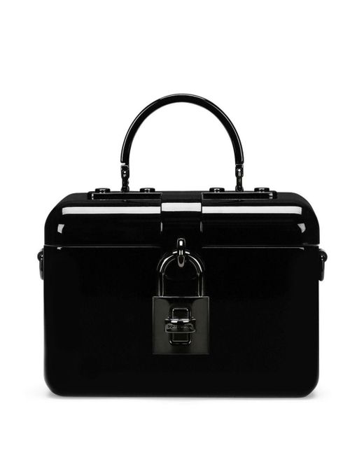 Dolce & Gabbana Black Handtasche mit Klappe