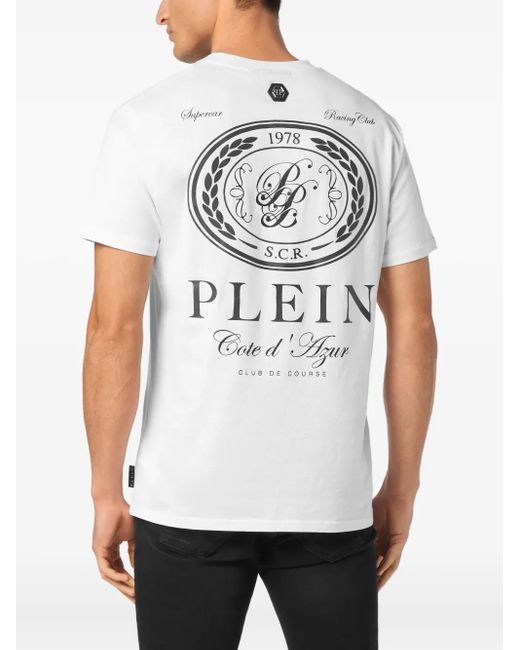 Philipp Plein White Club The Course T-Shirt for men