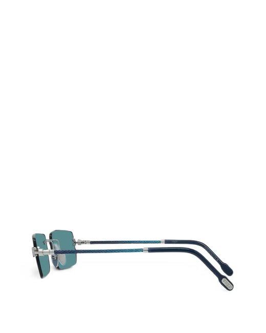 Fred Green Rectangle-Frame Sunglasses