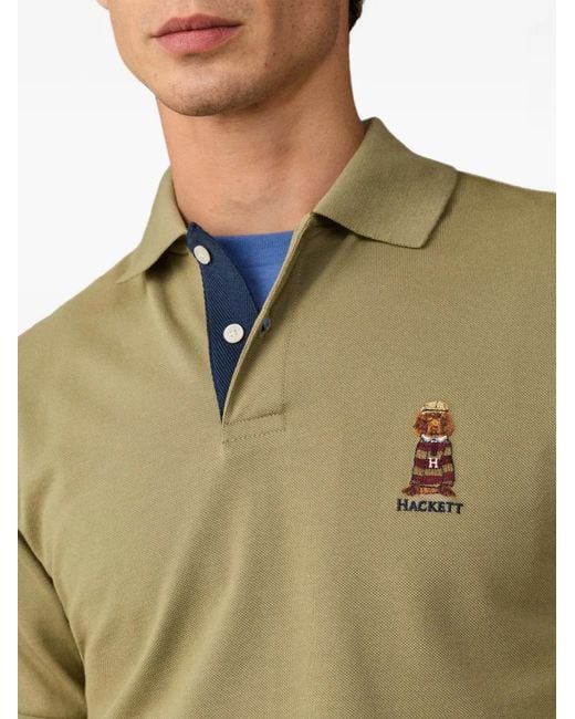 Polo À Bords Nervurés Hackett pour homme en coloris Green