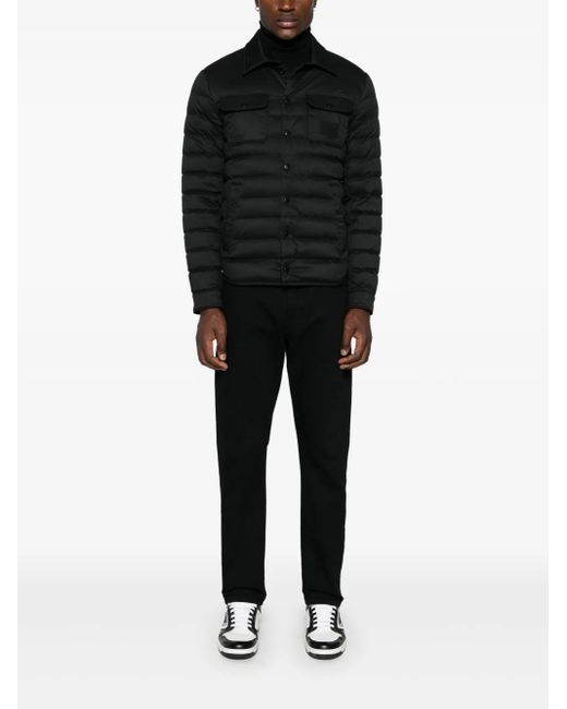 Dolce & Gabbana Black Polyester Down Jacket for men