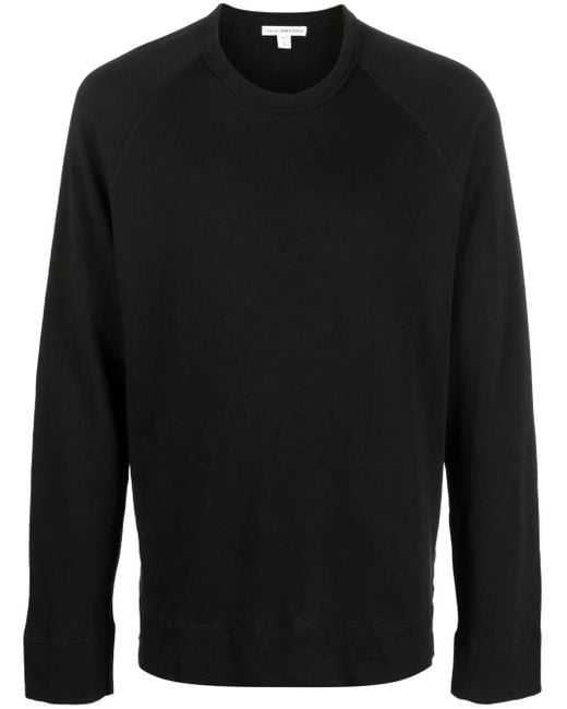 Sudadera De Algodón Supima James Perse de hombre de color Black