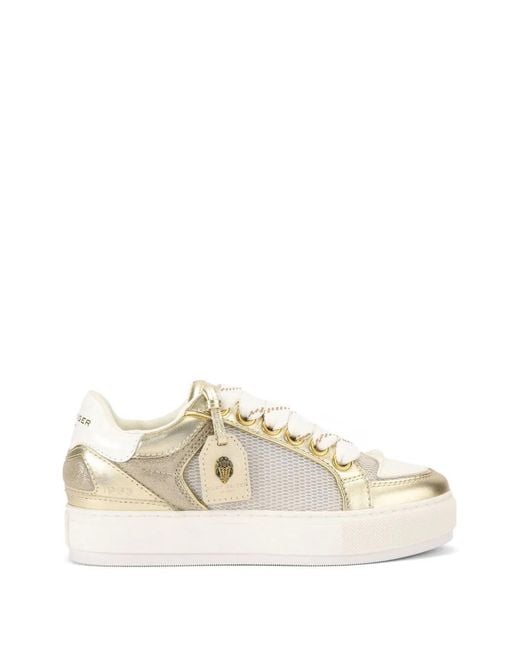 Kurt Geiger Natural Southbank Leather Sneakers
