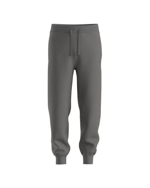 HUGO Gray Drawstring Track Pants for men