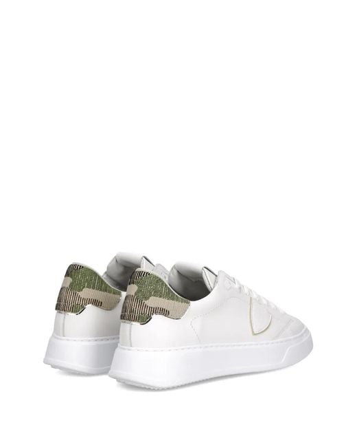 Philippe Model White Low-Top Sneakers for men