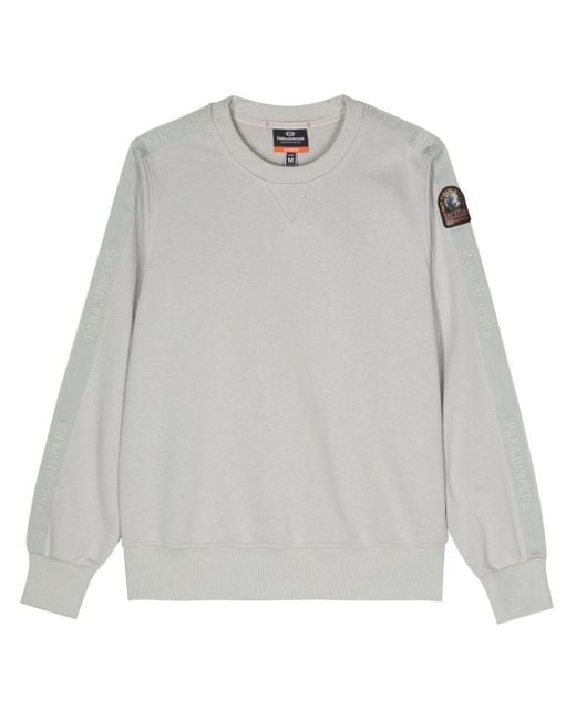 Parajumpers Gray Armstrong Logo-appliqué Sweatshirt for men