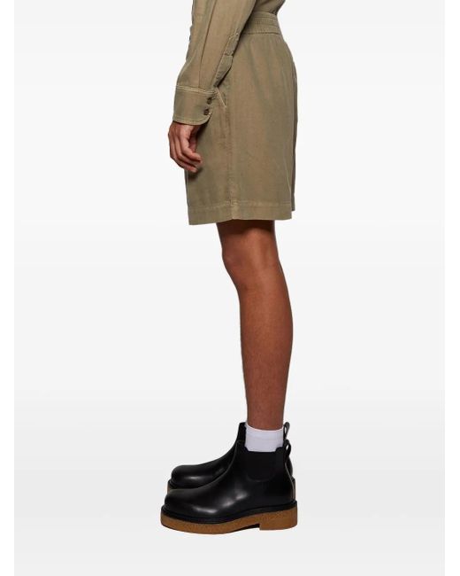 The Elder Statesman Natural Early Dawn Cropped Shorts for men
