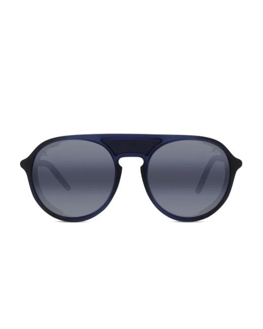Vuarnet Blue Ice 01 Round-Frame Shield Sunglasses for men