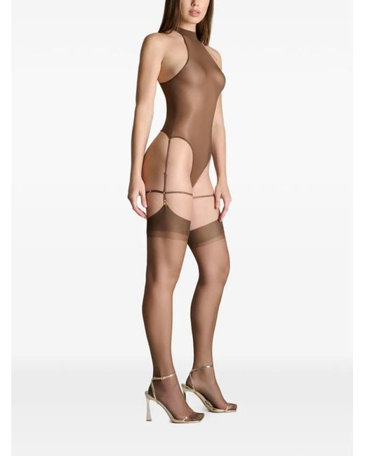 Maison Close White French Kiss Light Bodysuit