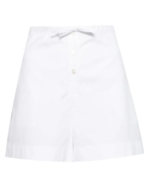 Fabiana Filippi White Cotton Bermuda Short