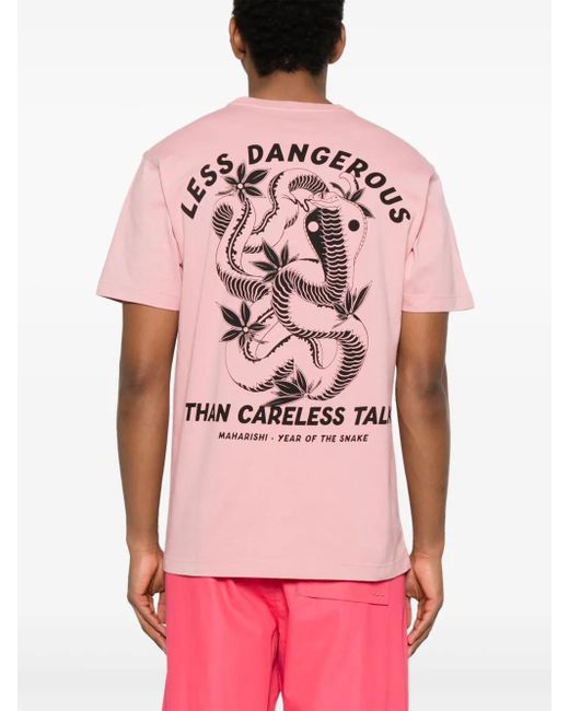 Maharishi Pink 1453 Less Dangerous T-Shirt for men