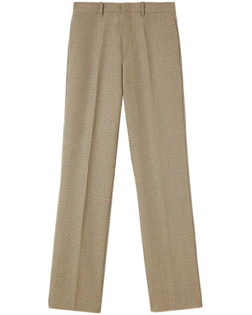 Jil Sander Gerade Hose Mit Karomuster in Natural für Herren