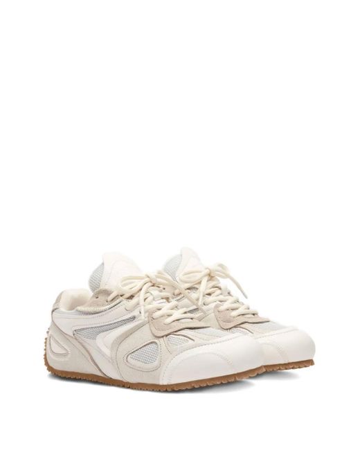 Axel Arigato White Slow Leather Mesh-Panel Sneakers