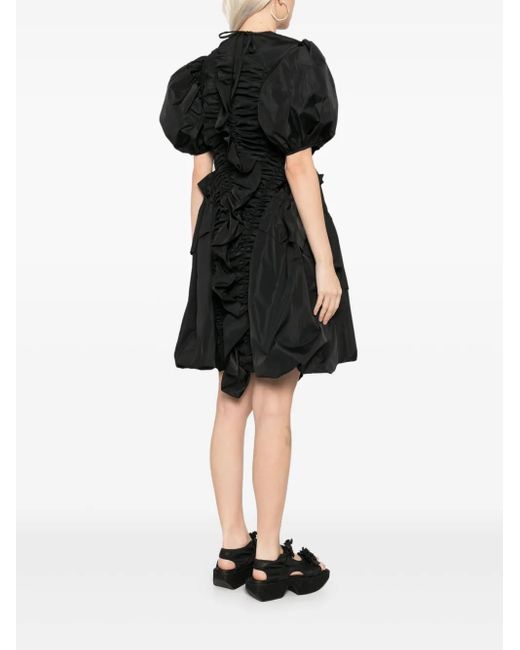 CECILIE BAHNSEN Black Olena Midi Dress