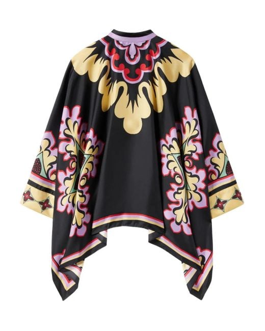 Capa Con Estampado Floral LaDoubleJ de color Black