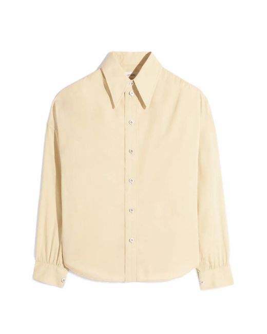 Lemaire Natural Pointed-Collar Shirt