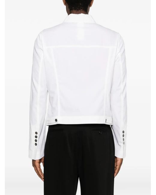 SAPIO White Cotton Shirt Jacket for men