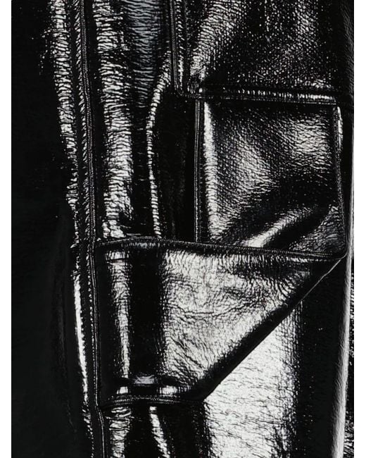 Courreges Black Logo-Embroidered Hammer Shorts