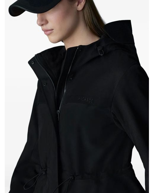 Mackage Black Kaori-Lvs Hooded Drawstring Jacket